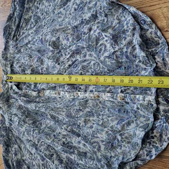 (XS) Pilcro and the Letterpress by Anthropologie Paisley 100% Cotton Bohemian - Picture 6 of 10